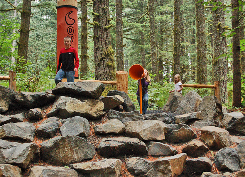 Silver Falls State Park: North Canyon Nature Play Area - Learning