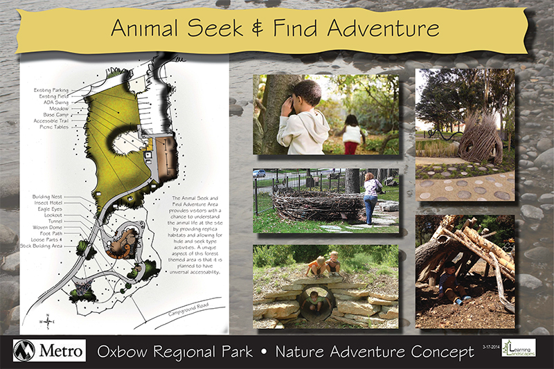Oxbow park nature play area concepts by Learning Landscape Design