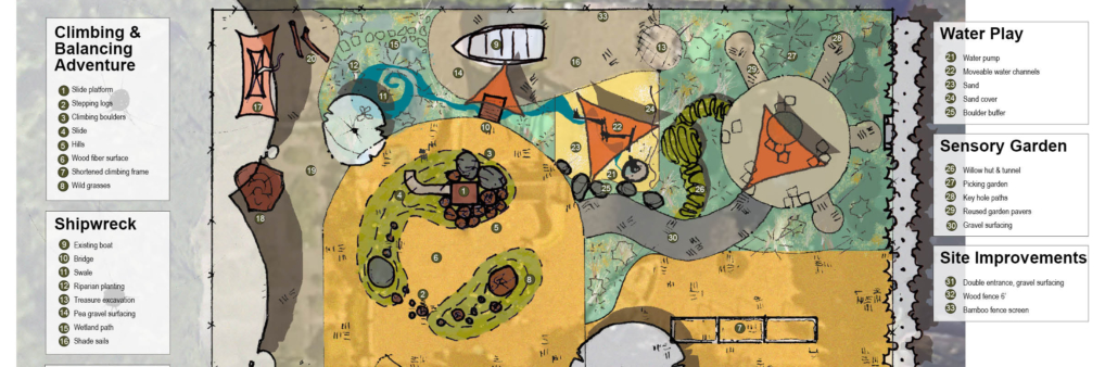 preschool concept plan playscape nature playground 