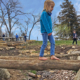 natural playground log crossing learning landscapes design