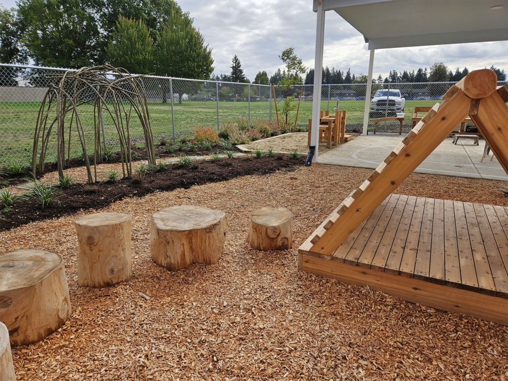 Natural playscape design for Oregon early childhood education